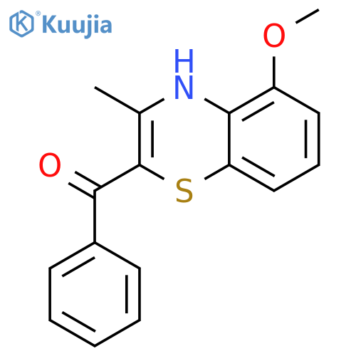 Methanone, (5-methoxy-3-methyl-4H-1,4-benzothiazin-2-yl)phenyl- structure