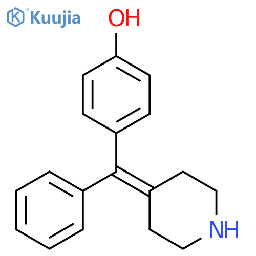 Phenol, 4-(phenyl-4-piperidinylidenemethyl)- structure