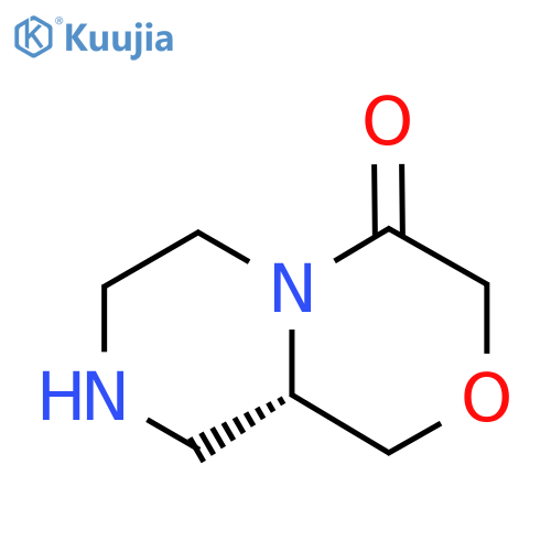 (9aS)-1,6,7,8,9,9a-hexahydropyrazino[2,1-c][1,4]oxazin-4-one structure