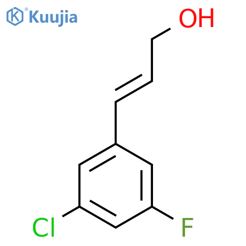 3-(3-chloro-5-fluorophenyl)prop-2-en-1-ol structure