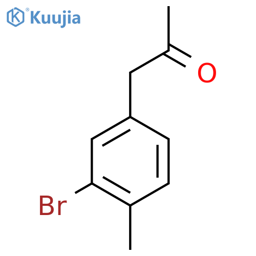 1-(3-Bromo-4-methylphenyl)propan-2-one structure