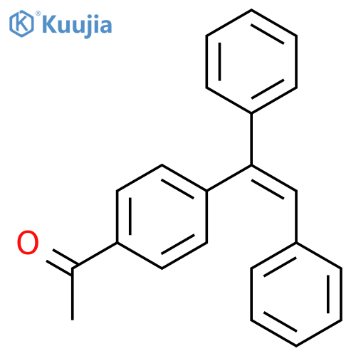 Ethanone, 1-[4-(1,2-diphenylethenyl)phenyl]- structure
