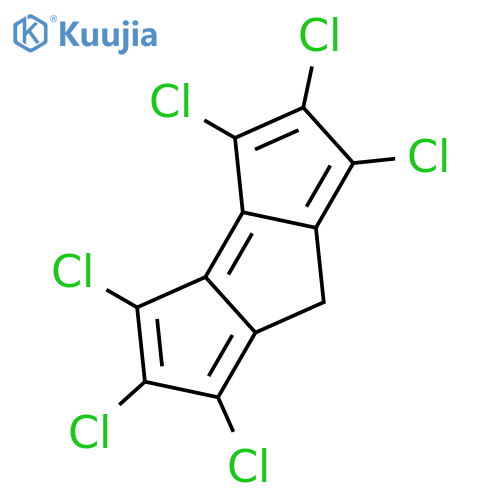 7H-Cyclopenta[a]pentalene, 1,2,3,4,5,6-hexachloro- structure