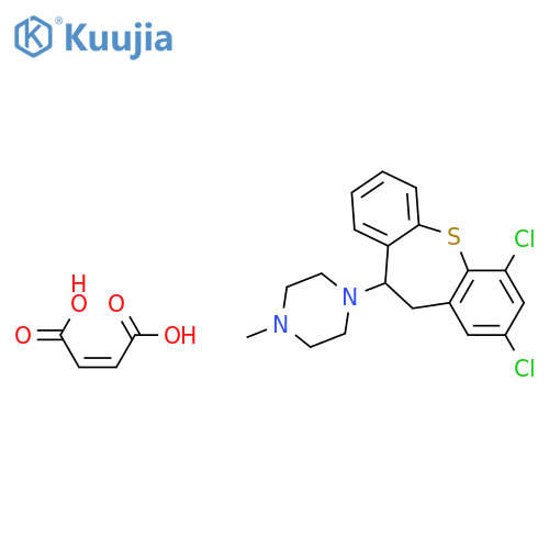 Piperazine, 1-(2,4-dichloro-10,11-dihydrodibenzo[b,f]thiepin-10-yl)-4-methyl-, (2Z)-2-butenedioate (9CI) structure