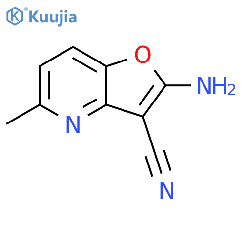 2-amino-5-methyl-Furo[3,2-b]pyridine-3-carbonitrile structure