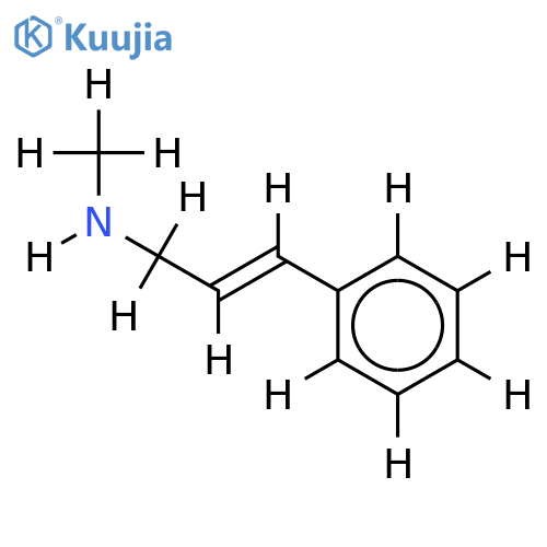 (E)-N-methyl-(phenylprop-1-en-3-yl)amine structure