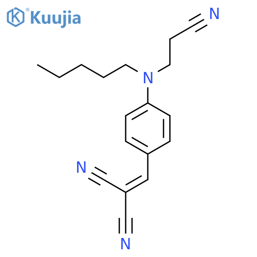 Propanedinitrile, [[4-[(2-cyanoethyl)pentylamino]phenyl]methylene]- structure