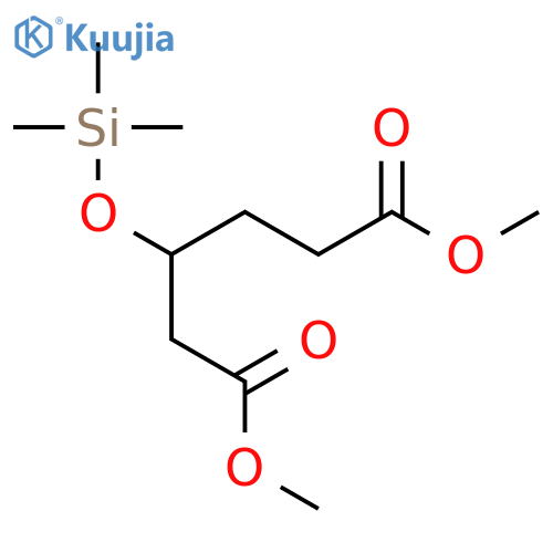 Hexanedioic acid, 3-[(trimethylsilyl)oxy]-, dimethyl ester structure