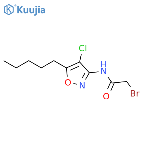 Acetamide, 2-bromo-N-(4-chloro-5-pentyl-3-isoxazolyl)- structure