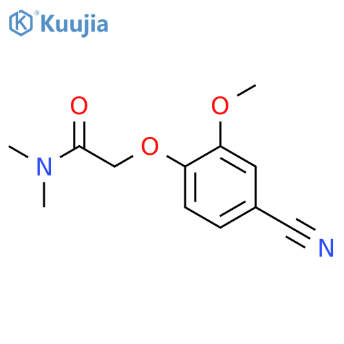 2-(4-cyano-2-methoxyphenoxy)-N,N-dimethylacetamide structure