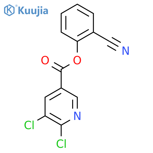 2-Cyanophenyl 5,6-dichloropyridine-3-carboxylate structure