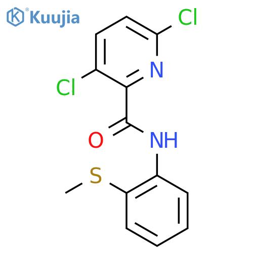3,6-dichloro-N-2-(methylsulfanyl)phenylpyridine-2-carboxamide structure