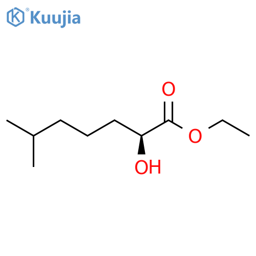 Heptanoic acid, 2-hydroxy-6-methyl-, ethyl ester, (S)- structure