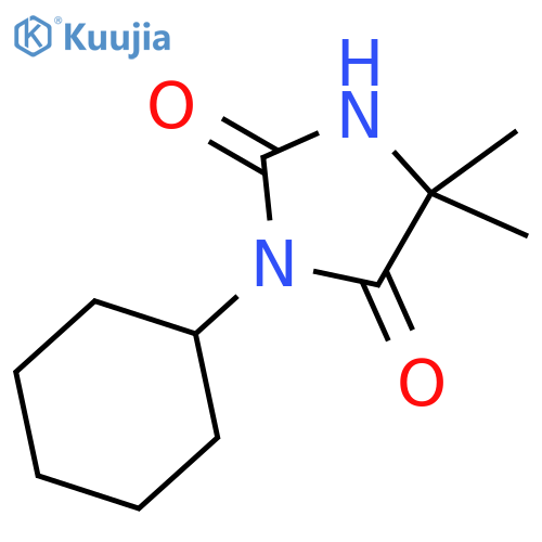 2,4-Imidazolidinedione, 3-cyclohexyl-5,5-dimethyl- structure