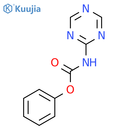 Carbamic acid, 1,3,5-triazin-2-yl-, phenyl ester structure
