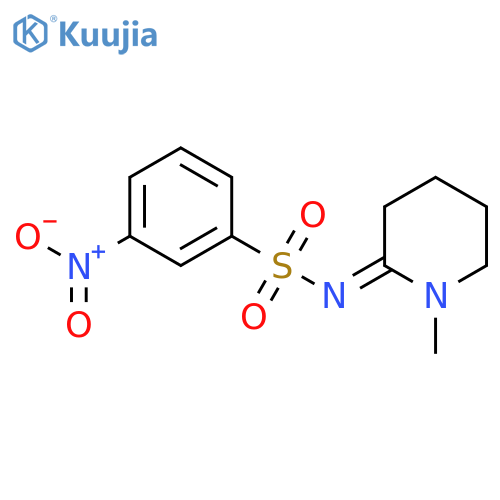 Benzenesulfonamide, N-(1-methyl-2-piperidinylidene)-3-nitro- structure