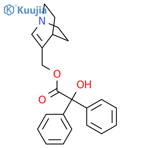 1-azabicyclo[2.2.2]oct-2-en-3-ylmethyl hydroxy(diphenyl)acetate structure