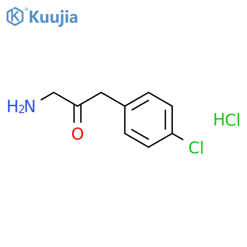 2-Propanone, 1-amino-3-(4-chlorophenyl)-,hydrochloride structure