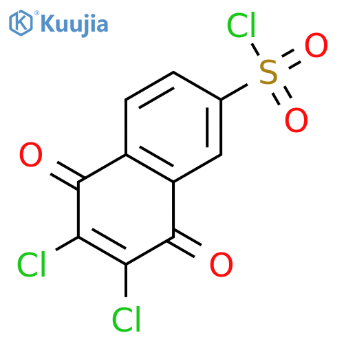 6,7-Dichloro-5,8-dioxo-5,8-dihydronaphthalene-2-sulfonyl chloride structure