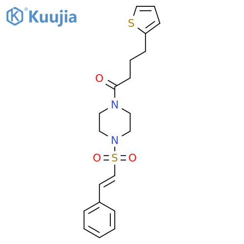 1-[4-(2-Phenylethenesulfonyl)piperazin-1-yl]-4-(thiophen-2-yl)butan-1-one structure