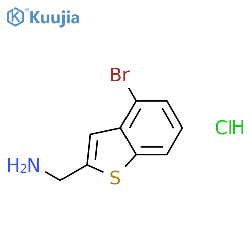 Benzo[b]thiophene-2-methanamine, 4-bromo-, hydrochloride structure