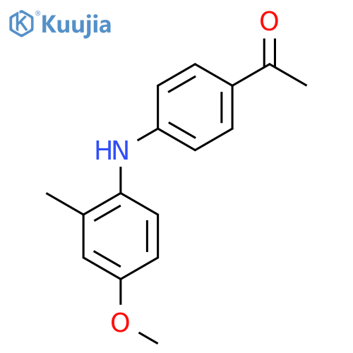 1-[4-(4-Methoxy-2-methylanilino)phenyl]ethan-1-one structure