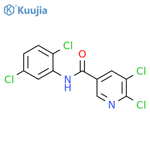 5,6-dichloro-N-(2,5-dichlorophenyl)pyridine-3-carboxamide structure