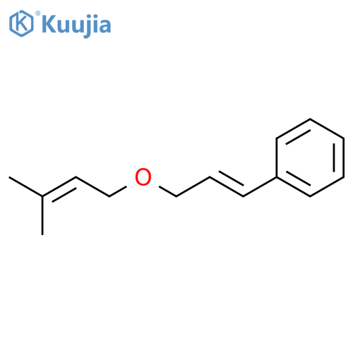 Benzene, [3-[(3-methyl-2-butenyl)oxy]-1-propenyl]- structure