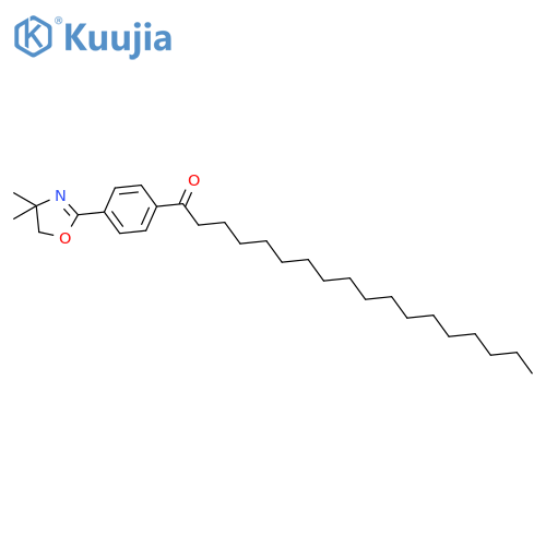 1-Octadecanone, 1-[4-(4,5-dihydro-4,4-dimethyl-2-oxazolyl)phenyl]- structure