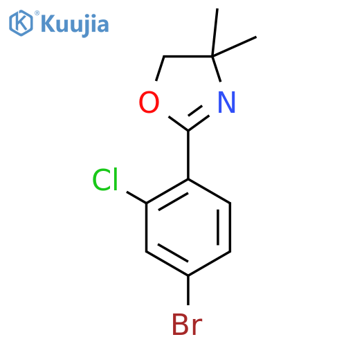 Oxazole, 2-(4-bromo-2-chlorophenyl)-4,5-dihydro-4,4-dimethyl- structure