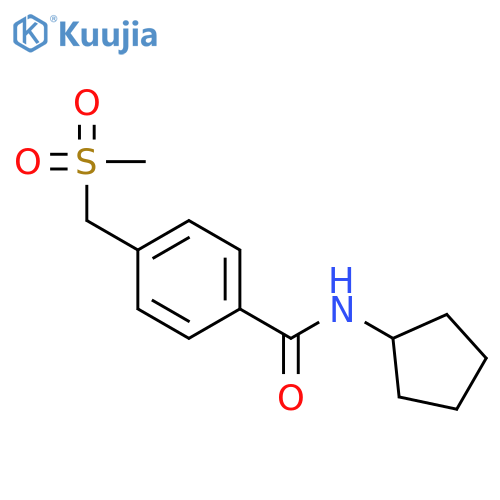 N-Cyclopentyl-4-(methanesulfonylmethyl)benzamide structure