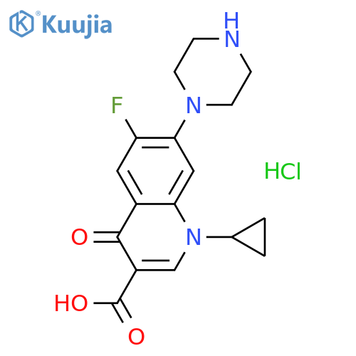 Ciprofloxacin monohydrochloride structure