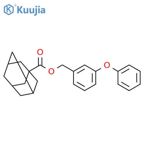 3-phenoxybenzyl tricyclo[3.3.1.1~3,7~]decane-1-carboxylate structure