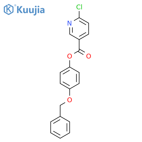 4-(benzyloxy)phenyl 6-chloropyridine-3-carboxylate structure