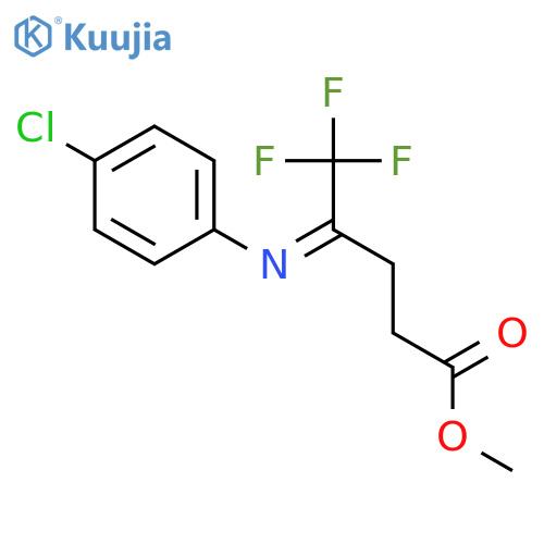 Methyl 4-(4-chlorophenylimino)-5,5,5-trifluoropentanoate structure