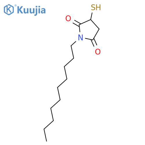 1-Decyl-3-sulfanylpyrrolidine-2,5-dione structure