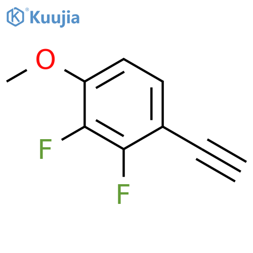 1-ethynyl-2,3-difluoro-4-methoxybenzene structure