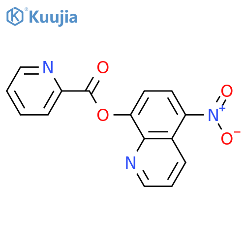 2-Pyridinecarboxylic acid, 5-nitro-8-quinolinyl ester structure