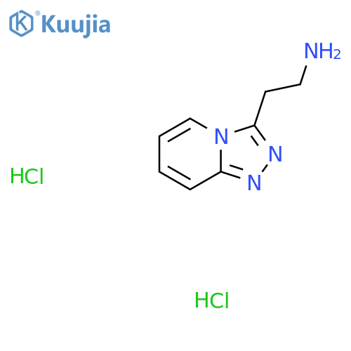 2-{1,2,4Triazolo4,3-apyridin-3-yl}ethan-1-amine dihydrochloride structure