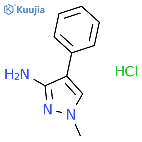 1-methyl-4-phenyl-1H-pyrazol-3-amine hydrochloride structure
