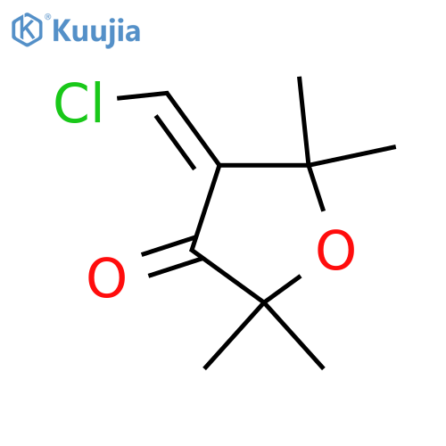 3(2H)-Furanone, 4-(chloromethylene)dihydro-2,2,5,5-tetramethyl- structure