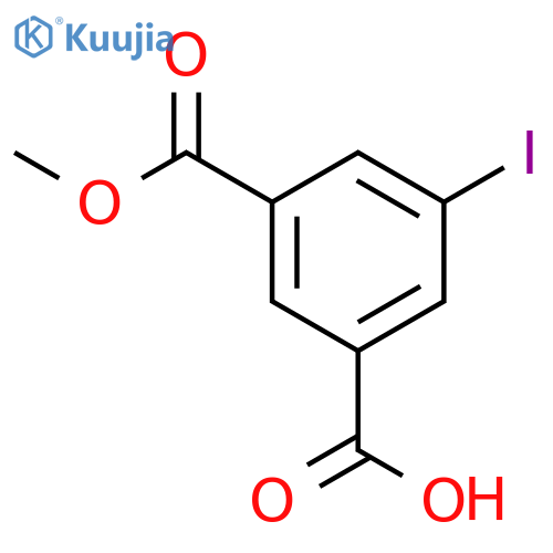 3-Iodo-5-(methoxycarbonyl)benzoic acid structure