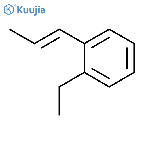Benzene, ethyl(1-propenyl)- structure