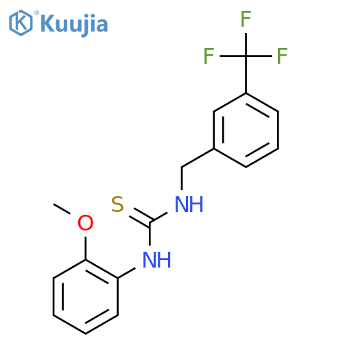 1-(2-Methoxyphenyl)-3-((3-(trifluoromethyl)phenyl)methyl)thiourea structure