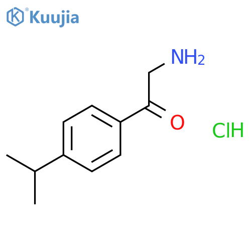 Ethanone, 2-amino-1-[4-(1-methylethyl)phenyl]-, hydrochloride structure