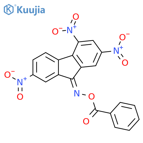 9H-Fluoren-9-one, 2,4,7-trinitro-, O-benzoyloxime structure