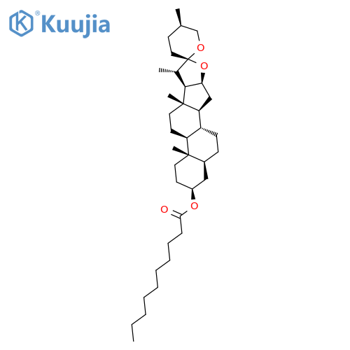 Spirostan-3-ol, decanoate, (3b,5a,25R)- structure