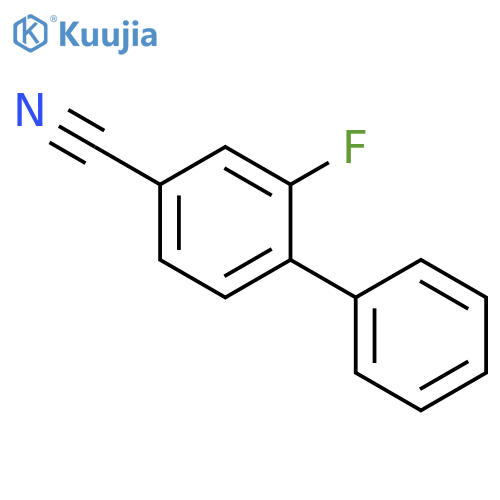 [1,1'-Biphenyl]-4-carbonitrile,2-fluoro- structure