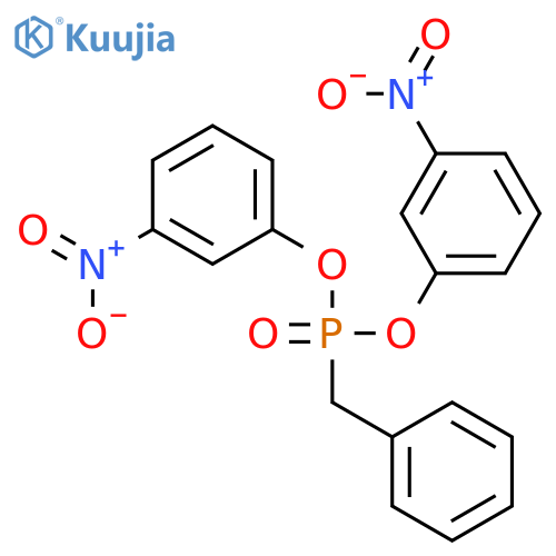 Phosphonic acid, (phenylmethyl)-, bis(3-nitrophenyl) ester structure
