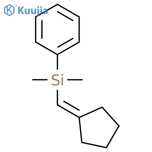 Silane, (cyclopentylidenemethyl)dimethylphenyl- structure